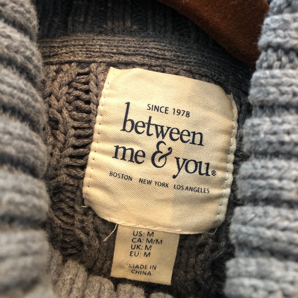 Between Me & You Gray Sweater - Picture 3 of 4